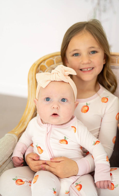 sweet-peach-two-piece-pajama-set Boosh Baby - Sophia's Style-3
